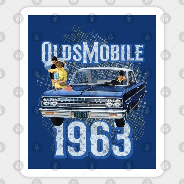 Blue Oldsmobile 1963 Sticker by JINTOMANG